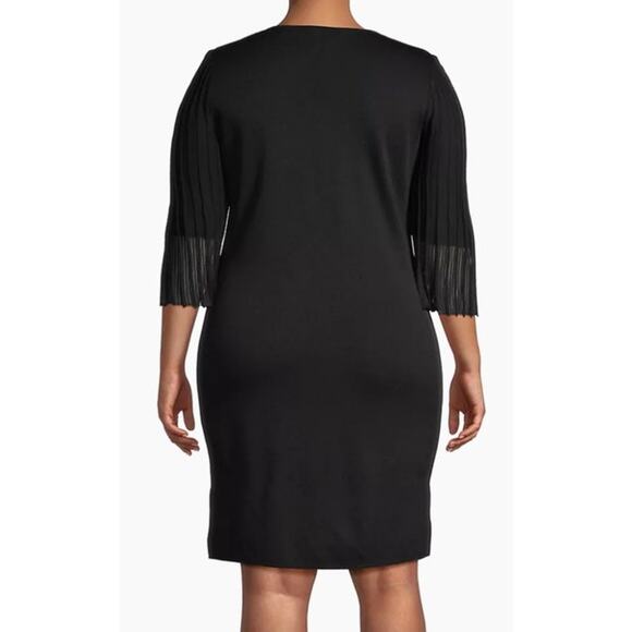 Ming Wang Dress dress Knit Three quarter sleeve black size Medium M - Picture 9 of 9